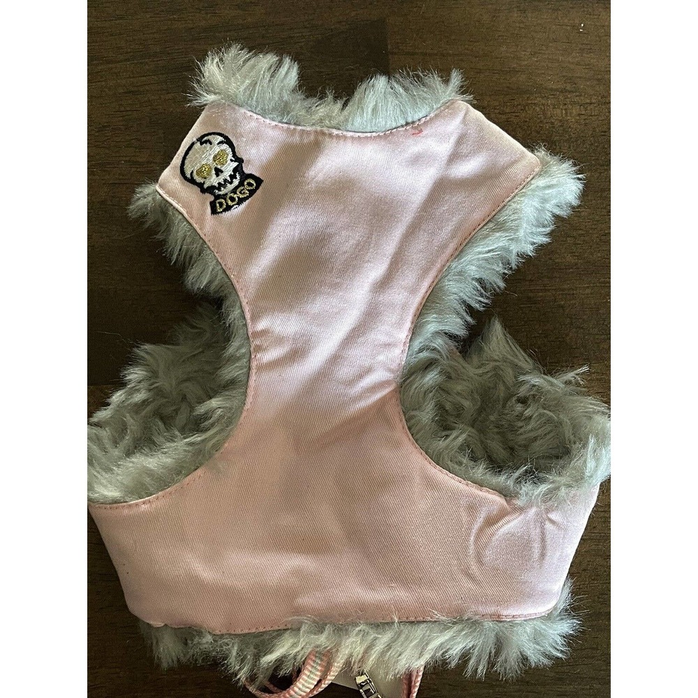 Dogo Easy go Dog harness and matching leash, Pink bomber jacket style Sz L Lined